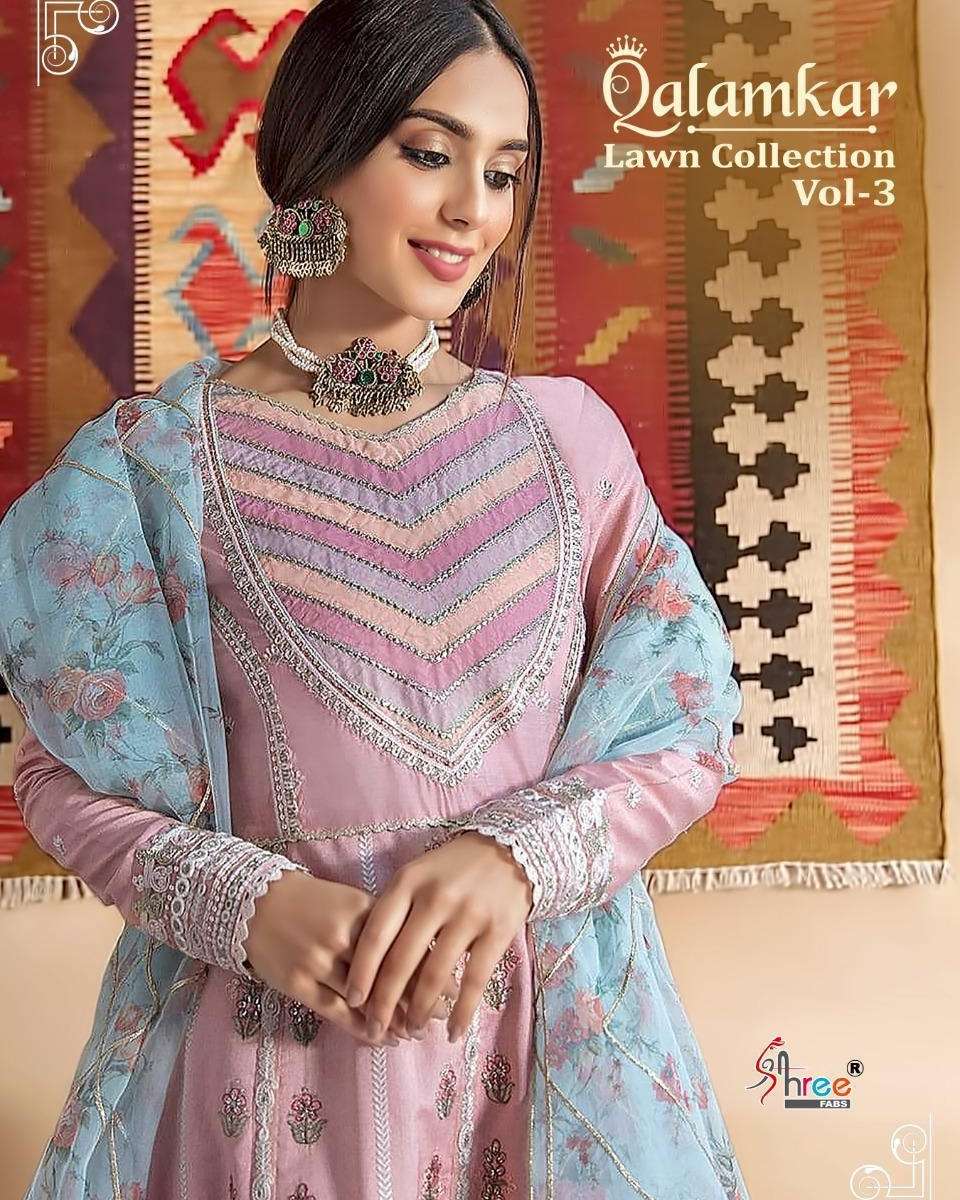 Shree Fabs Qalamkar Lawn Collection Vol 3